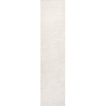 Haze Solid Low-pile Area Rug Cream